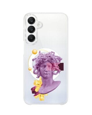 Etui do Samsung Galaxy A25 5G z MagSafe przeźroczyste, silikonowe Flexi, antyczna figura