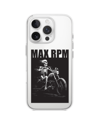 Etui do iPhone 14 Pro Max z MagSafe przeźroczyste, silikonowe Flexi, Bikers, Ghost Rider