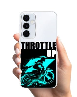 Etui do Samsung Galaxy A55 5G z MagSafe przeźroczyste, silikonowe Flexi, Bikers, Cross na maxa