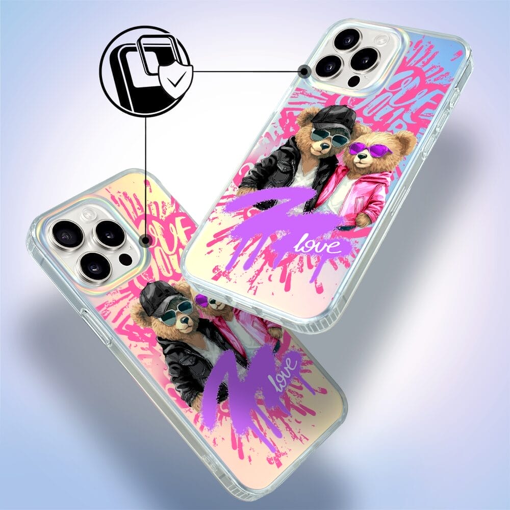 Etui do iPhone 15 Pro IBIZU California Sunset, zmieniające kolor, Couple in Love, zakochana para - obrazek 3