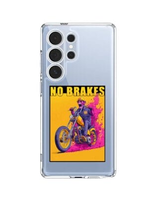 Etui do Samsung Galaxy S25 Ultra przeźroczyste, silikonowe Flexi, Bikers, Motocyklem przez świat