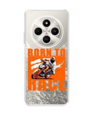 Etui do Xiaomi POCO C75 przeźroczyste, silikonowe Flexi, Bikers, Ścigacz