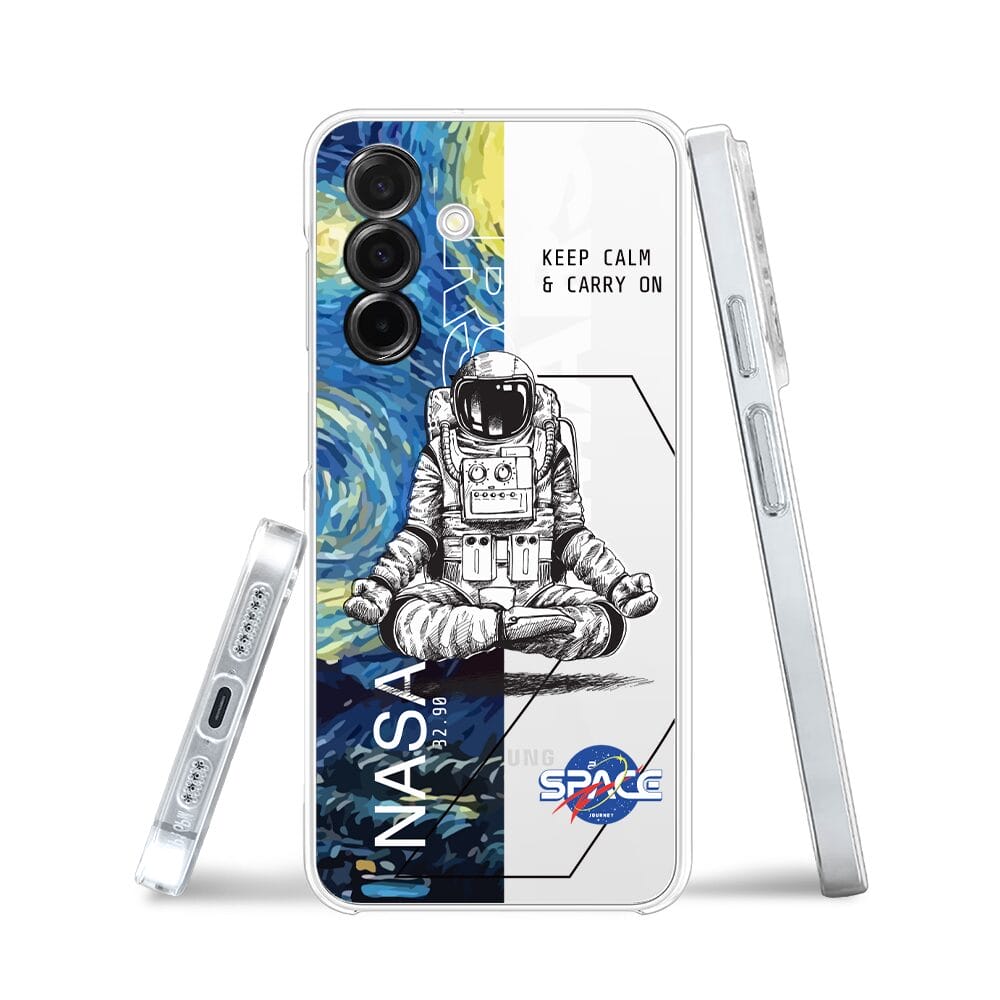 Etui do Samsung Galaxy A26 5G przeźroczyste, silikonowe Flexi, Keep Calm in Cosmos - obrazek 3