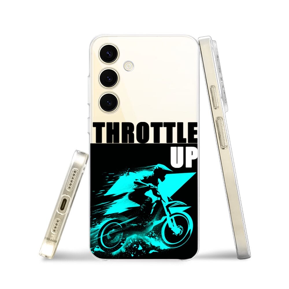 Etui do Samsung Galaxy S24 przeźroczyste, silikonowe Flexi, Bikers, Cross na maxa - obrazek 3