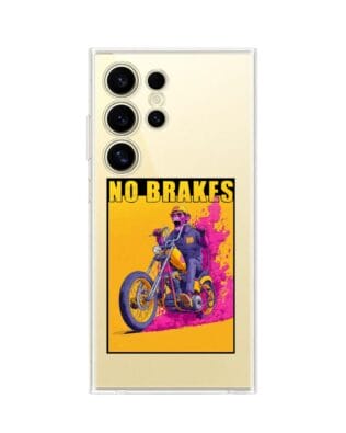 Etui do Samsung Galaxy S24 Ultra przeźroczyste, silikonowe Flexi, Bikers, Motocyklem przez świat