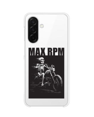 Etui do Samsung Galaxy A26 5G z MagSafe przeźroczyste, silikonowe Flexi, Bikers, Ghost Rider