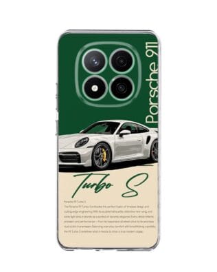 Etui do Xiaomi Redmi Note 14 Pro 4G przeźroczyste, silikonowe Flexi, Szybkie Auta, Elegancja 911