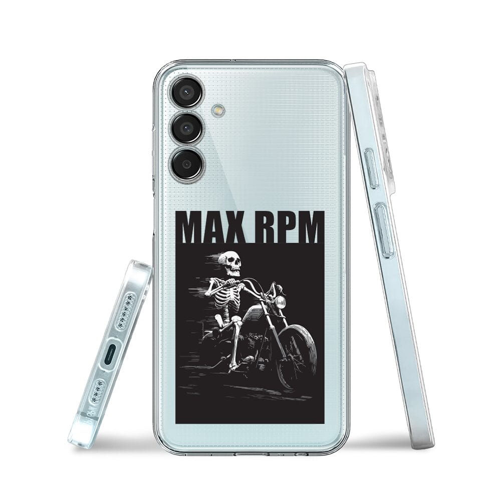 Etui do Samsung Galaxy M15 5G przeźroczyste, silikonowe Flexi, Bikers, Ghost Rider - obrazek 3