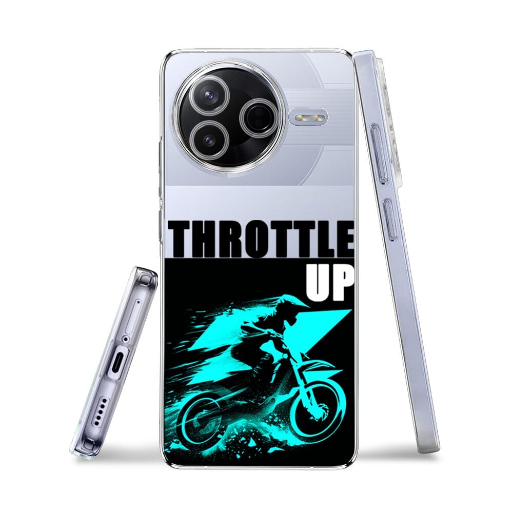 Etui do Xiaomi POCO X7 Pro przeźroczyste, silikonowe Flexi, Bikers, Cross na maxa - obrazek 3