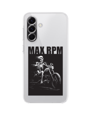 Etui do Samsung Galaxy A56 5G przeźroczyste, silikonowe Flexi, Bikers, Ghost Rider
