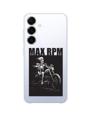 Etui do Samsung Galaxy S25 Plus przeźroczyste, silikonowe Flexi, Bikers, Ghost Rider