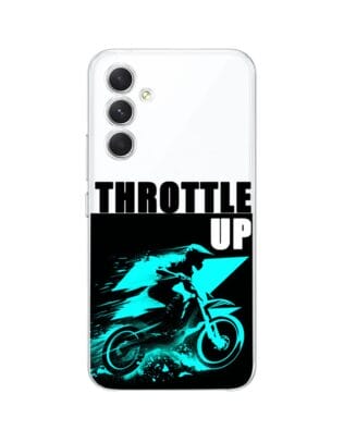 Etui do Samsung Galaxy A54 5G przeźroczyste, silikonowe Flexi, Bikers, Cross na maxa