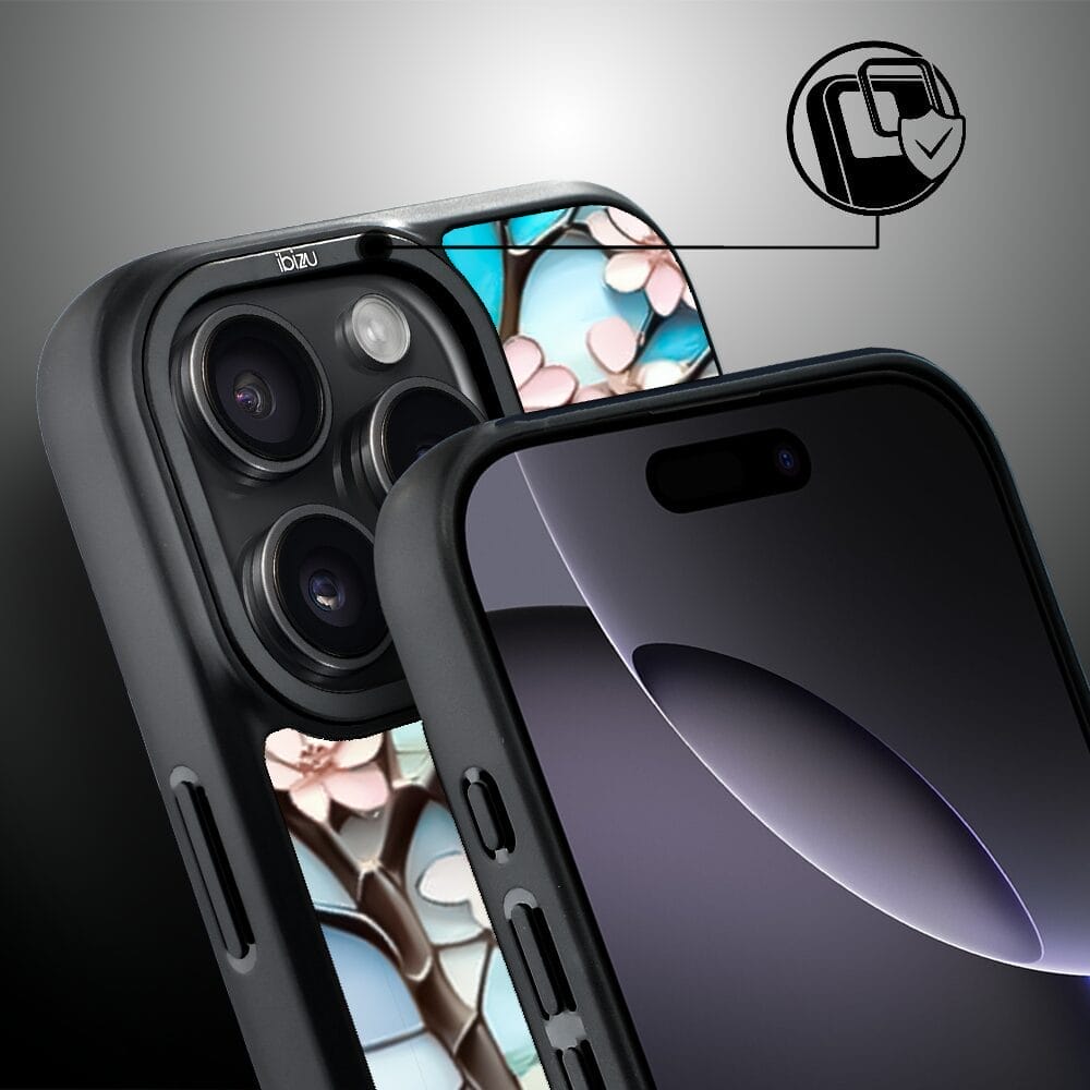 Etui do iPhone 16 Pro IBIZU DropGuard Matt z MagSafe, Barwy Szkła, Księżycowa Wiśnia - obrazek 3