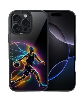 Etui do iPhone 16 Pro IBIZU DropGuard Matt z MagSafe, #ElectroMove, Duch koszykówki