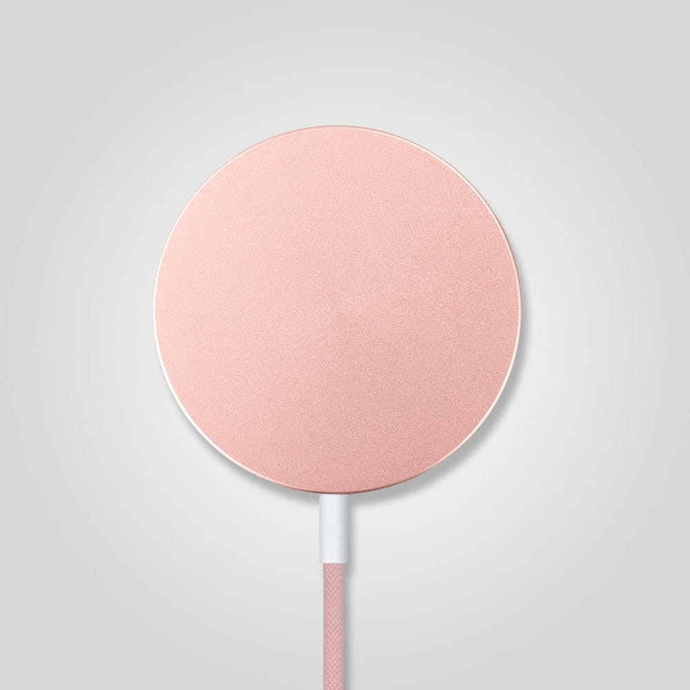 Ładowarka magnetyczna do MagSafe iPhone/Samsung, indukcyjna Qi 15W, różowa - obrazek 5