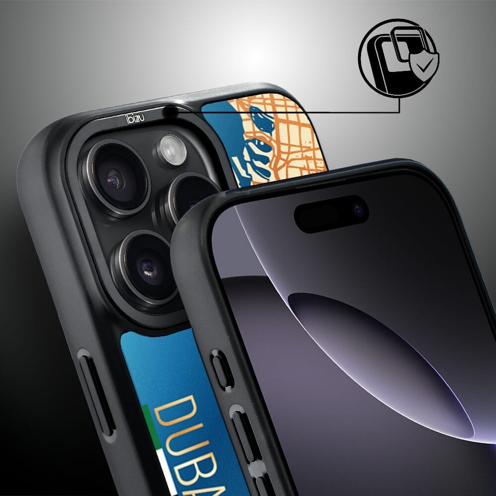 Etui do iPhone 16 Pro Max IBIZU DropGuard Matt z MagSafe, Mapy Świata, Dubai - obrazek 3