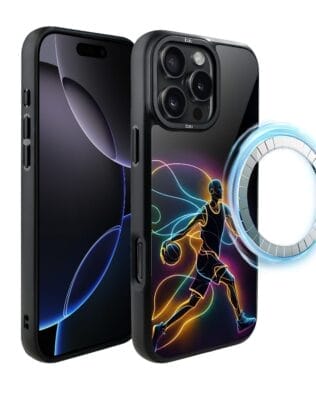Etui do iPhone 16 Pro Max IBIZU DropGuard Matt z MagSafe, #ElectroMove, Duch koszykówki