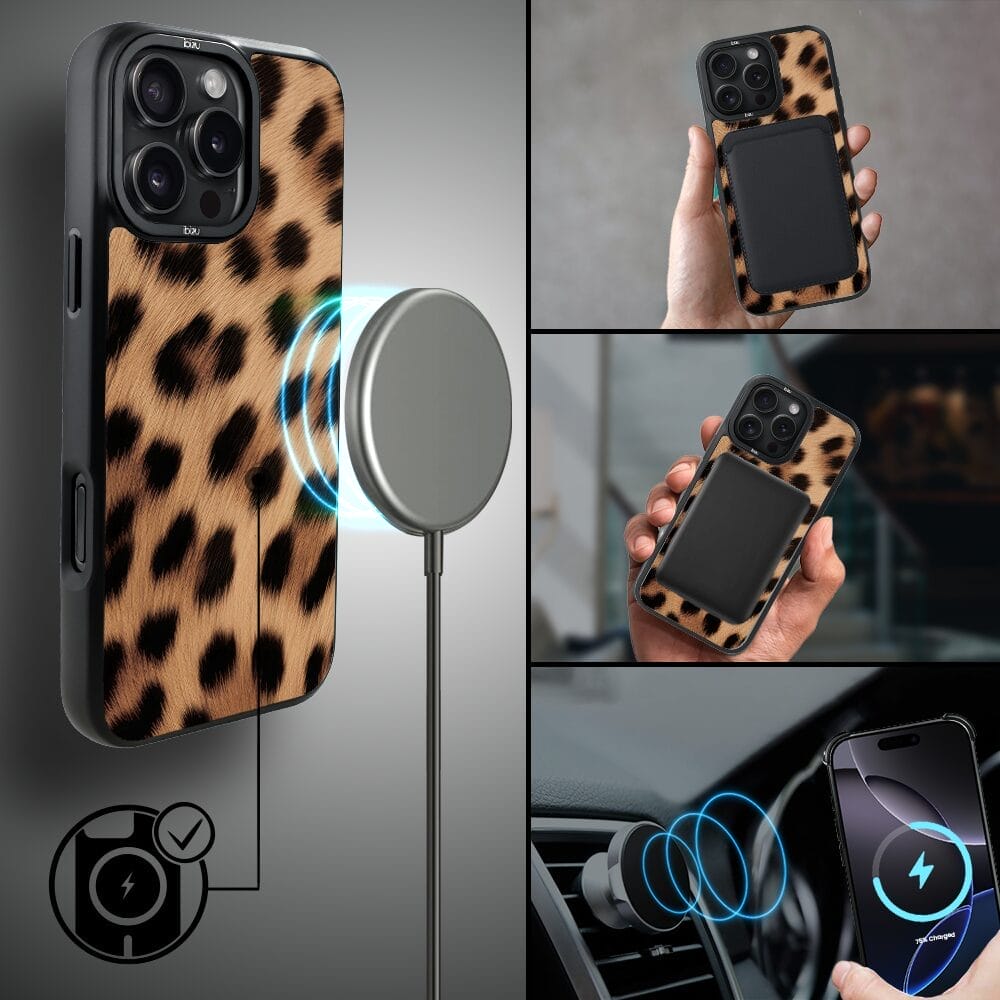 Etui do iPhone 16 Pro IBIZU DropGuard Matt z MagSafe, Zew Natury, Pantera - obrazek 8