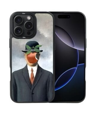 Etui do iPhone 16 Pro Max IBIZU DropGuard Matt z MagSafe, Rene Magritte, syn człowieczy