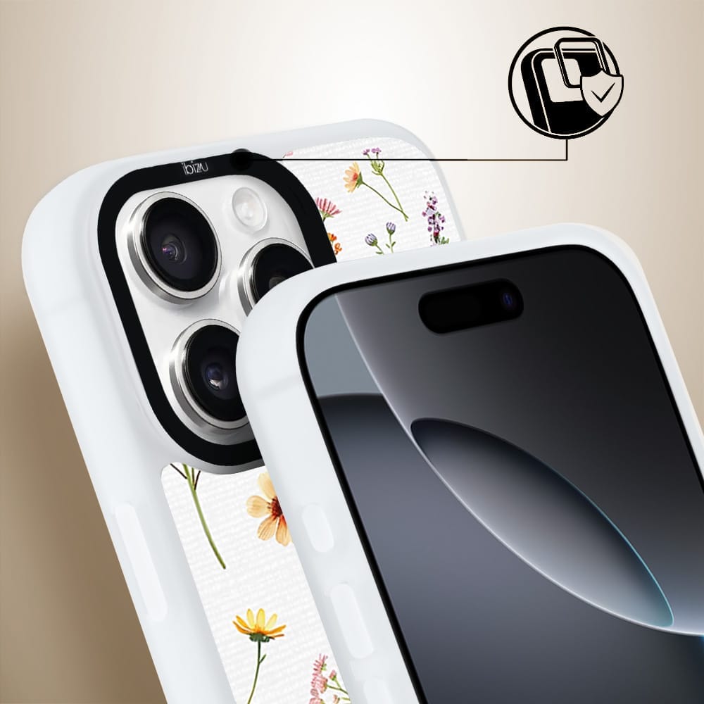 Etui do iPhone 16 Pro Max IBIZU DropGuard Matt z MagSafe, Pastel Bloom, Letni bukiet - obrazek 3