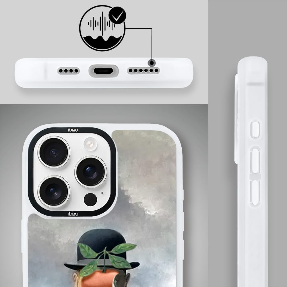 Etui do iPhone 16 Pro Max IBIZU DropGuard Matt z MagSafe, Rene Magritte, syn człowieczy - obrazek 6
