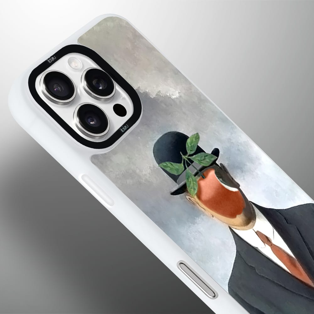 Etui do iPhone 16 Pro Max IBIZU DropGuard Matt z MagSafe, Rene Magritte, syn człowieczy - obrazek 4
