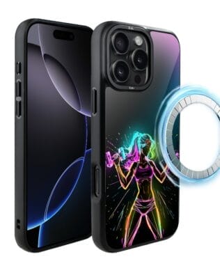 Etui do iPhone 16 Pro Max IBIZU DropGuard Matt z MagSafe, #ElectroMove, Wibracja fitness