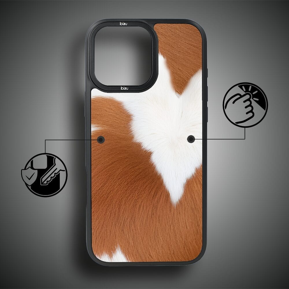 Etui do iPhone 16 Pro IBIZU DropGuard Matt z MagSafe, Zew Natury, Alpejska Krowa - obrazek 7