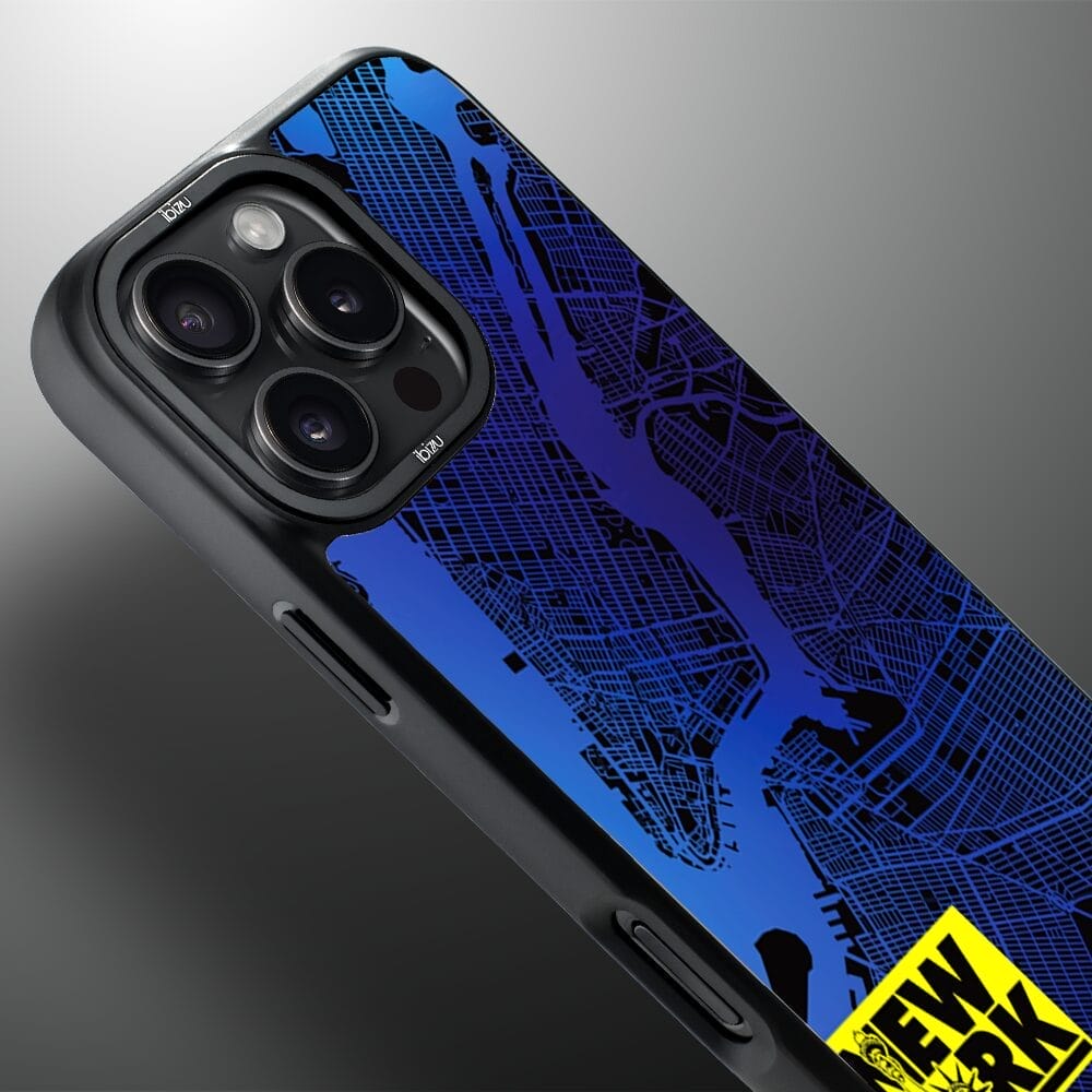 Etui do iPhone 16 Pro Max IBIZU DropGuard Matt z MagSafe, Mapy Świata, New York - obrazek 4