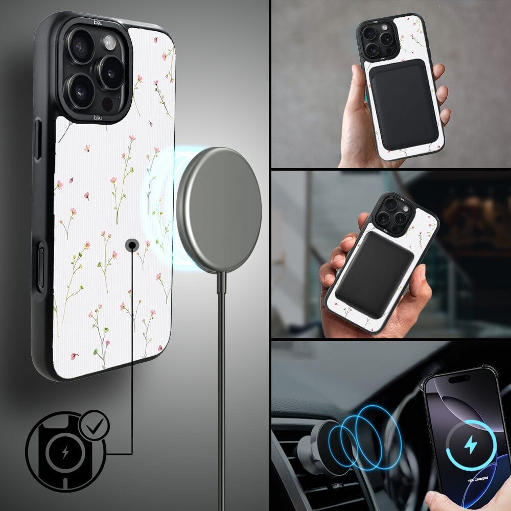 Etui do iPhone 16 Pro IBIZU DropGuard Matt z MagSafe, Pastel Bloom, Polna fantazja - obrazek 8