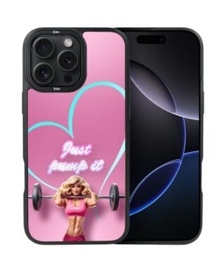 Etui do iPhone 16 Pro IBIZU DropGuard Matt z MagSafe, #Move, Pump it love