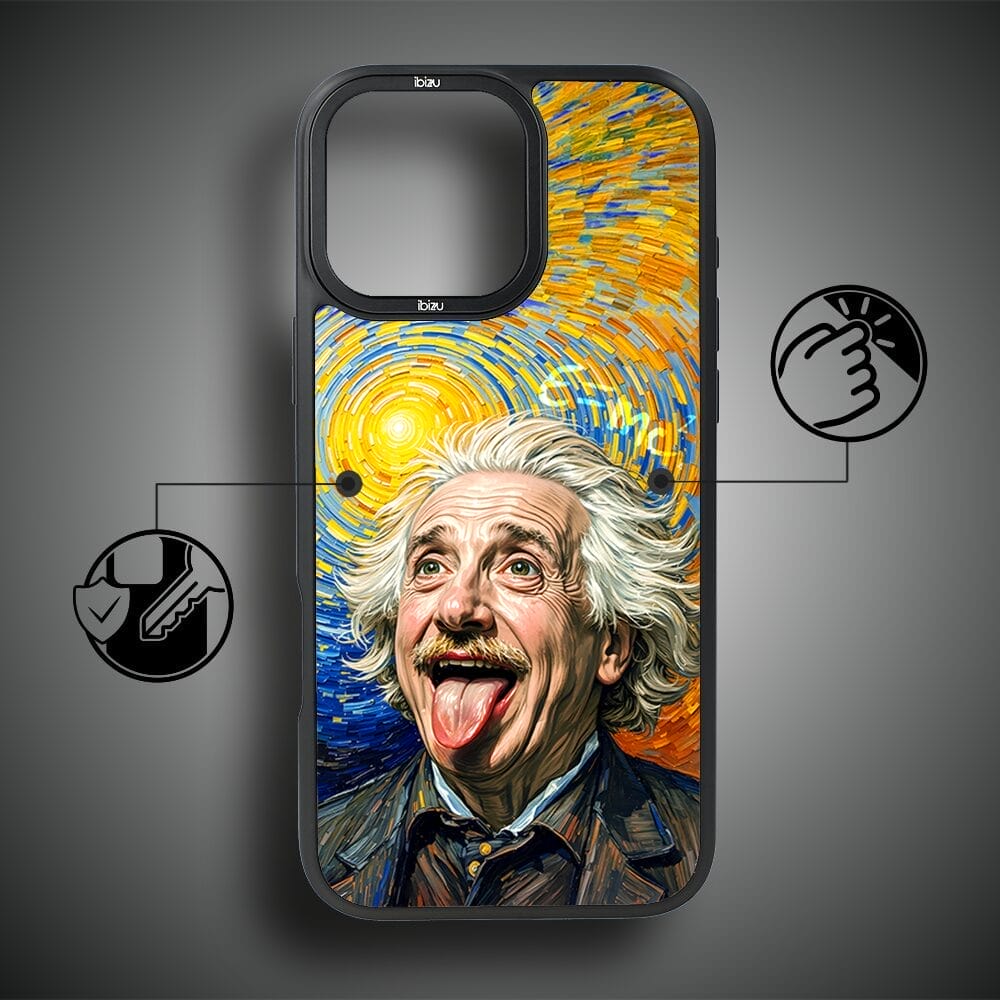 Etui do iPhone 16 Pro IBIZU DropGuard Matt z MagSafe, Einstein - obrazek 7