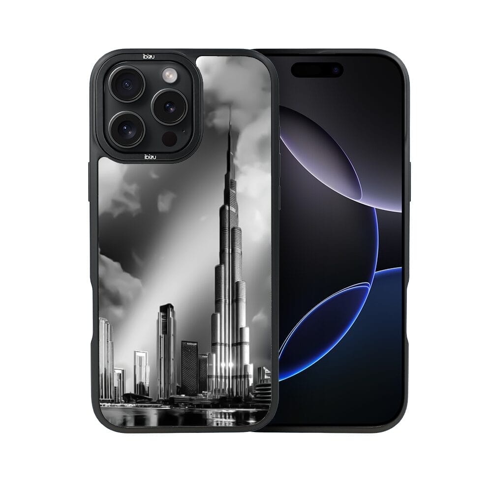 Etui do iPhone 16 Pro Max IBIZU DropGuard Matt z MagSafe, Noir City, Burj Khalifa - obrazek 2
