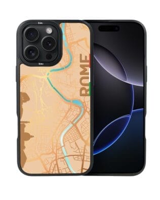 Etui do iPhone 16 Pro IBIZU DropGuard Matt z MagSafe, Mapy Świata, Rome