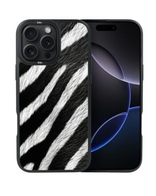 Etui do iPhone 16 Pro Max IBIZU DropGuard Matt z MagSafe, Zew Natury, Zebra