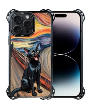 Etui iPhone 14 Pro Max IBIZU DropGuard Ultra z MagSafe, Edvard Munch, krzyk kota