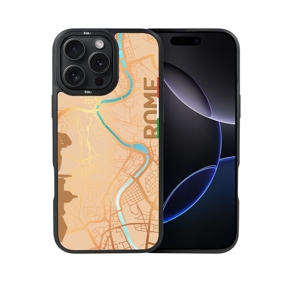 Etui do iPhone 16 Pro Max IBIZU DropGuard Matt z MagSafe, Mapy Świata, Rome - obrazek 2