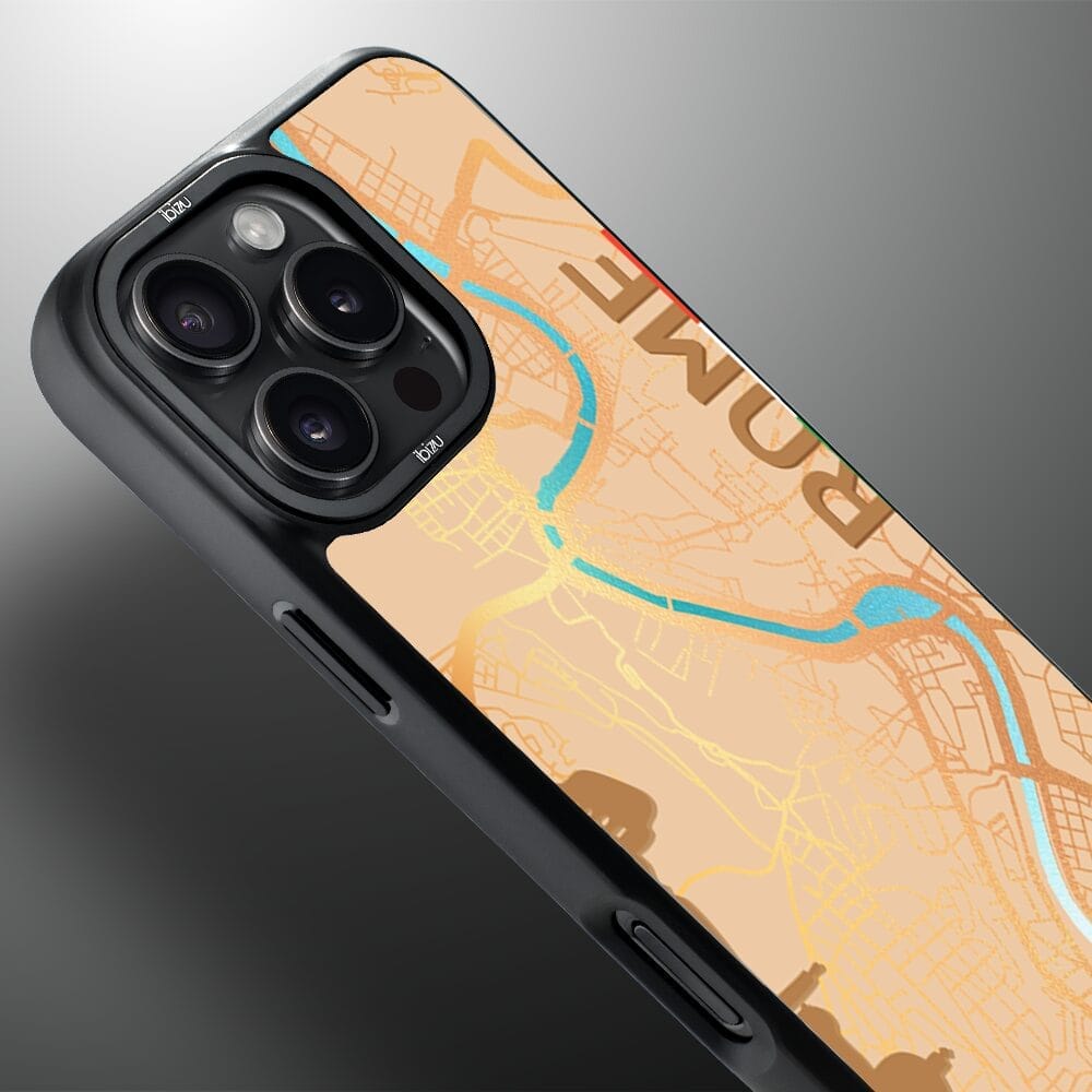 Etui do iPhone 16 Pro IBIZU DropGuard Matt z MagSafe, Mapy Świata, Rome - obrazek 4