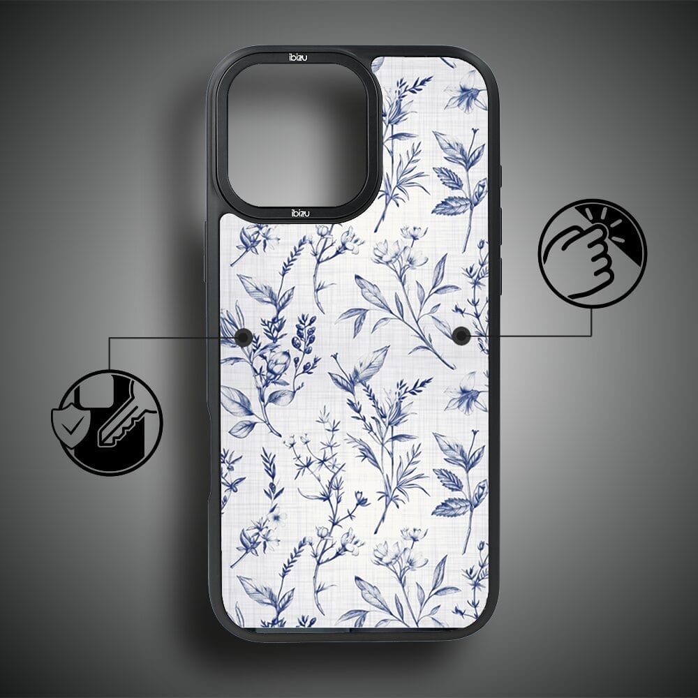 Etui do iPhone 16 Pro Max IBIZU DropGuard Matt z MagSafe, Pastel Bloom, Lazurowe szepty - obrazek 7