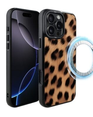 Etui do iPhone 16 Pro IBIZU DropGuard Matt z MagSafe, Zew Natury, Pantera