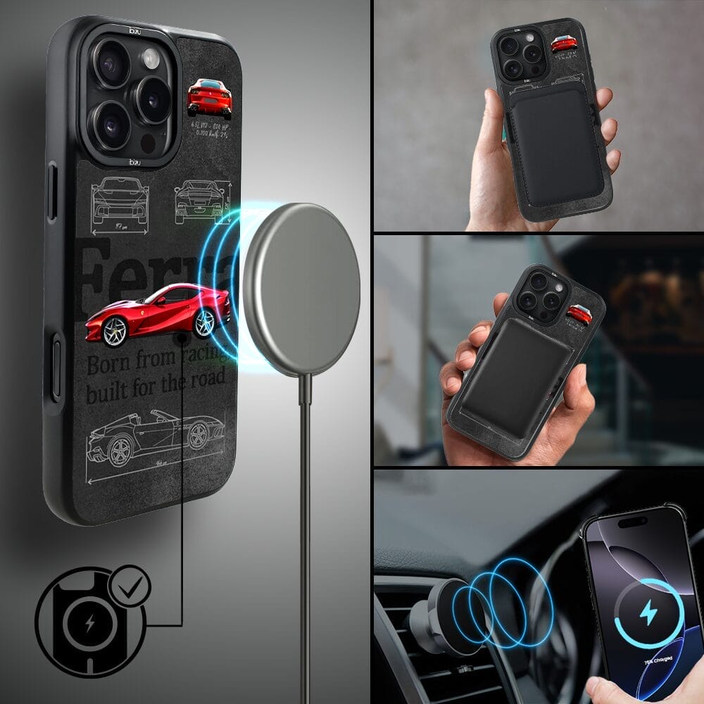 Etui do iPhone 16 Pro IBIZU DropGuard Matt z MagSafe, TechDrive, 812 Superfast - obrazek 8