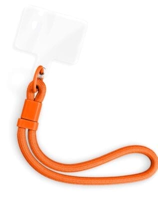 Regulowana smycz, krótki pasek na nadgarstek do telefonu, pomarańczowa