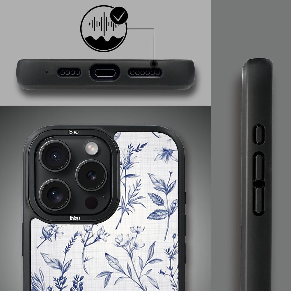 Etui do iPhone 16 Pro Max IBIZU DropGuard Matt z MagSafe, Pastel Bloom, Lazurowe szepty - obrazek 6