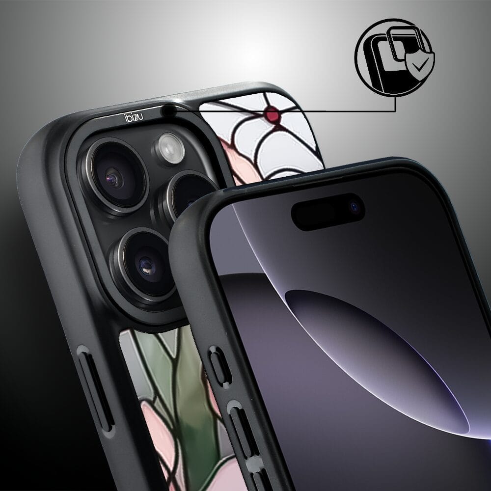 Etui do iPhone 16 Pro IBIZU DropGuard Matt z MagSafe, Barwy Szkła, Różowa magnolia - obrazek 3