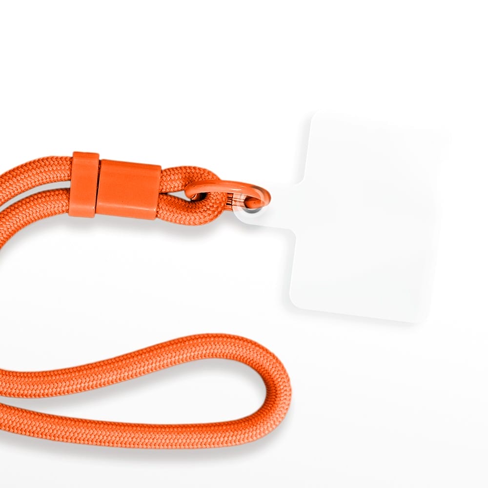 Regulowana smycz, krótki pasek na nadgarstek do telefonu, pomarańczowa - obrazek 4
