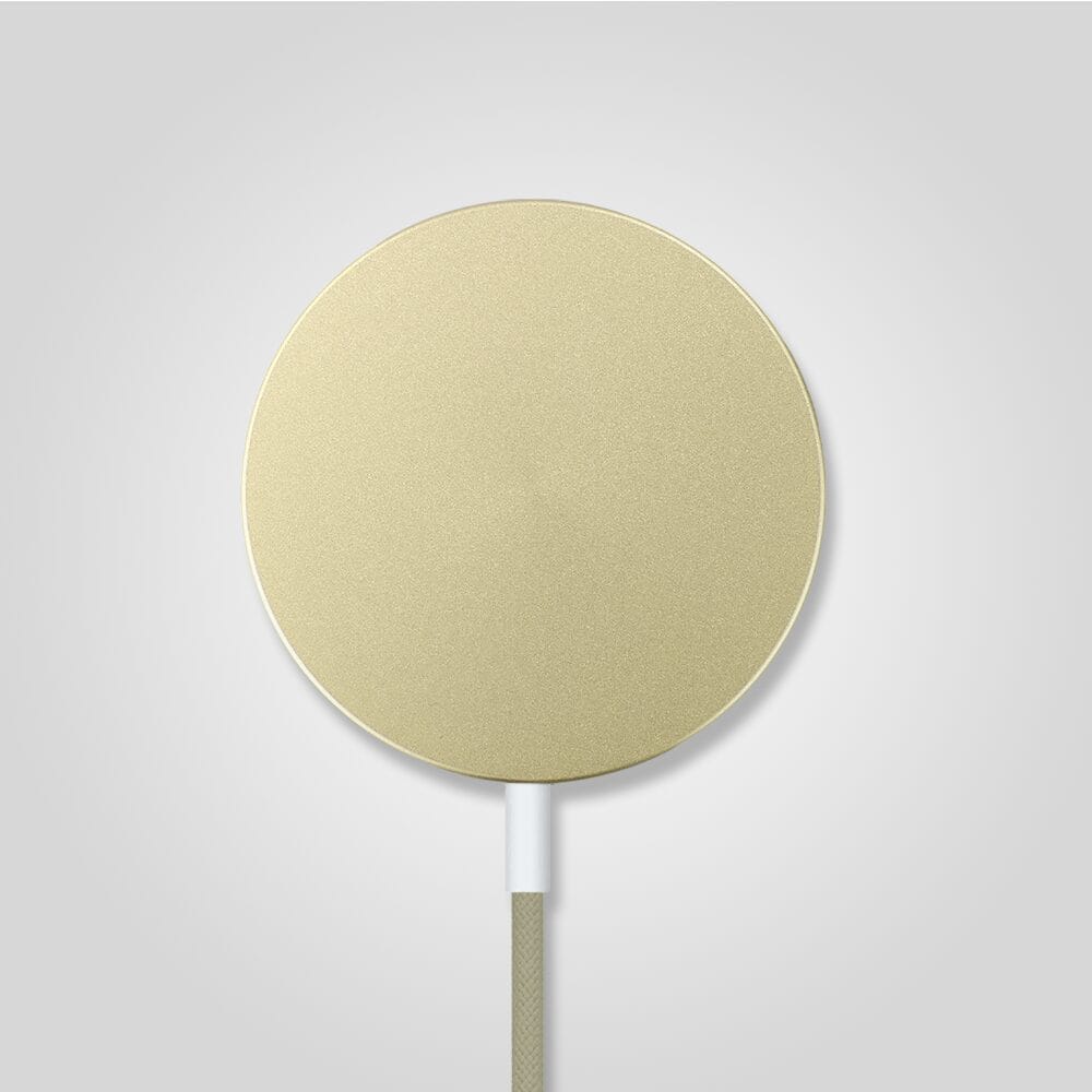 Ładowarka magnetyczna do MagSafe iPhone indukcyjna Qi 15W, złota - obrazek 3