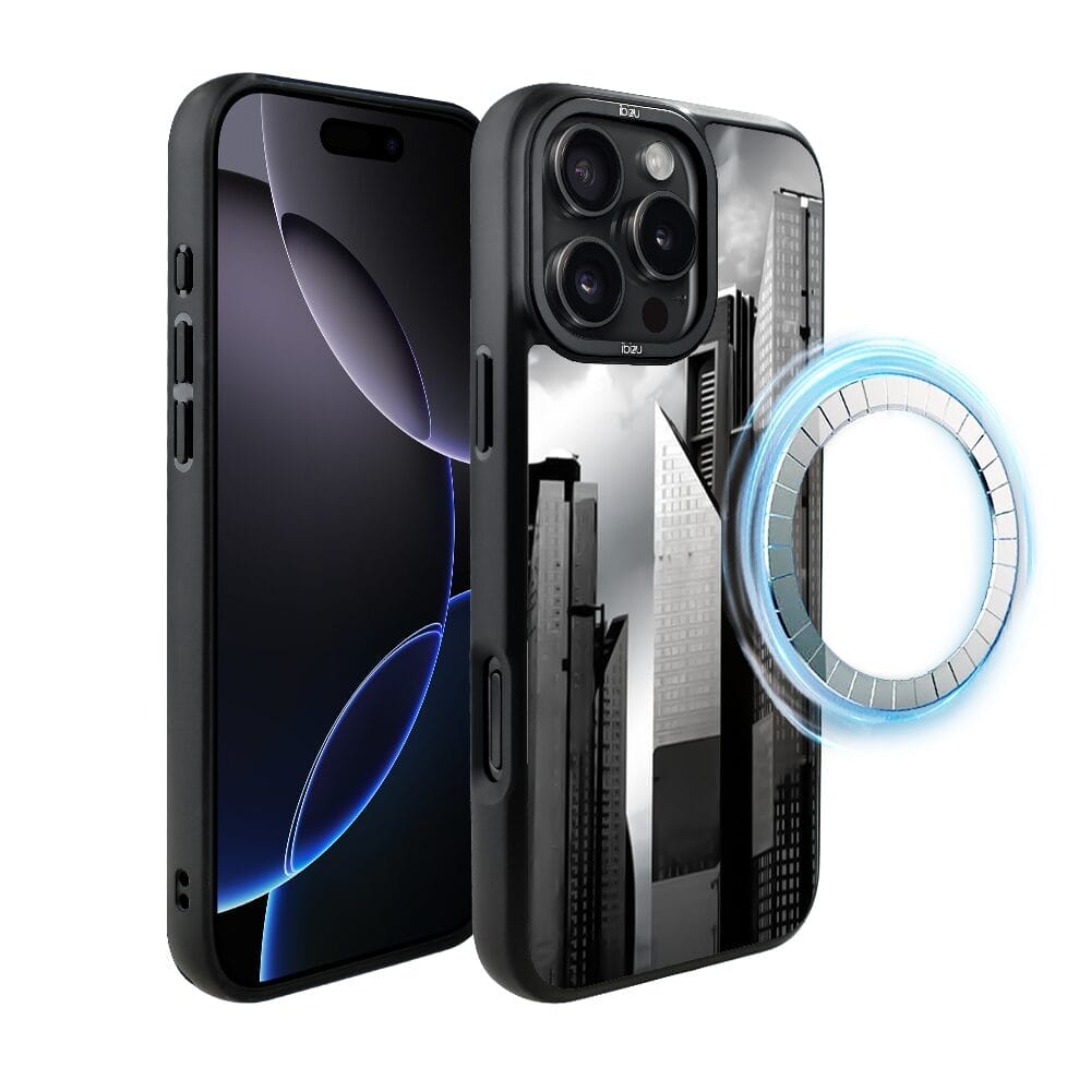 Etui do iPhone 16 Pro Max IBIZU DropGuard Matt z MagSafe, Noir City, Manhattan