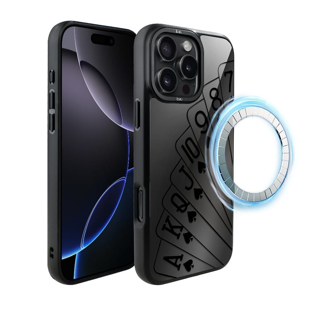 Etui do iPhone 16 Pro Max IBIZU DropGuard Matt z MagSafe, Midnight, Karty do gry