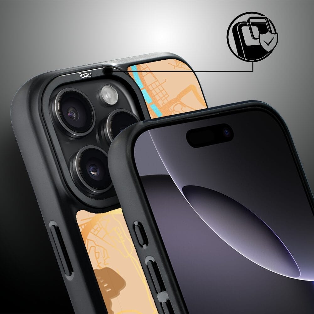 Etui do iPhone 16 Pro Max IBIZU DropGuard Matt z MagSafe, Mapy Świata, Rome - obrazek 3