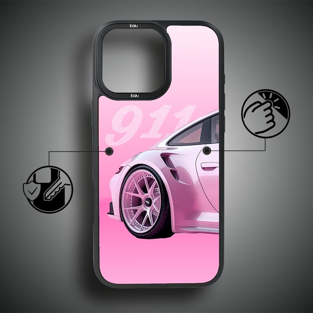 Etui do iPhone 16 Pro IBIZU DropGuard Matt z MagSafe, TechDrive, 911 różowe - obrazek 7